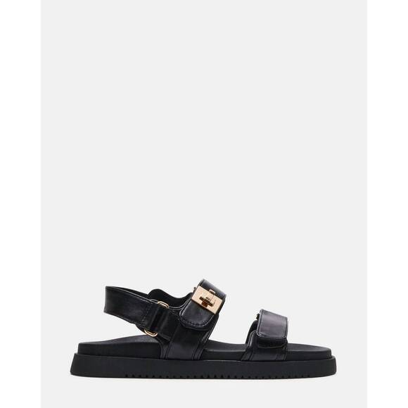STEVE MADDEN Shoes - NEW STEVE MADDEN women's mona strap sandal in black leather